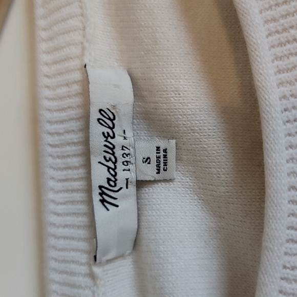 Madewell Black and White Sweater - Picture 4 of 8